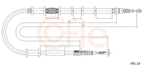 COFLE 491.18 - Seilzug, Feststellbremse