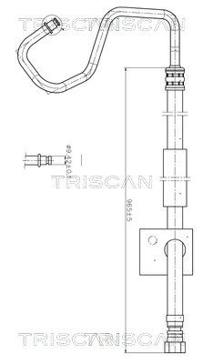 TRISCAN 8516 16012 Hydraulic Hose, steering