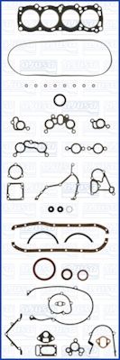 Juego completo de empaques, motor