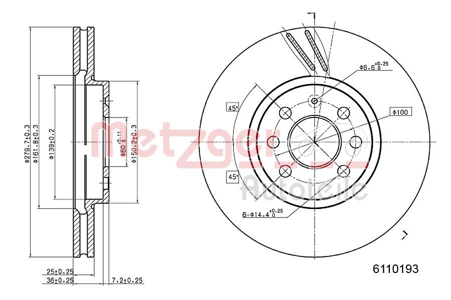 Brake Disc 6110193