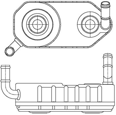 Oil Cooler, automatic transmission CLC 177 000S