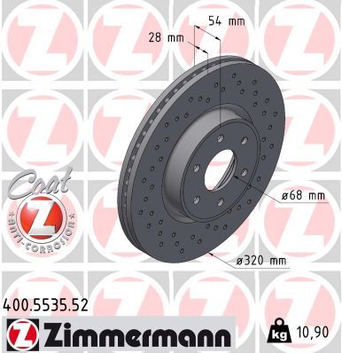 400.5535.52 ZIMMERMANN SPORT Z féktárcsa