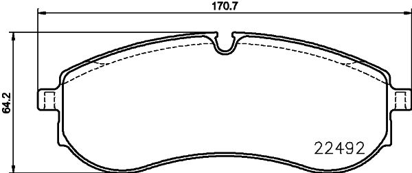 Brake Pad Set, disc brake 8DB 355 039-531