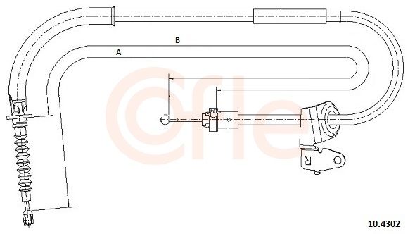 COFLE 10.4302 - Seilzug, Feststellbremse