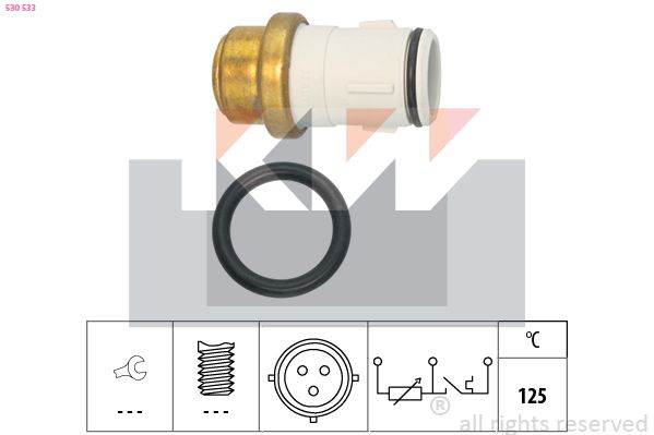 KW 530 533 - Sensor, K&uuml;hlmitteltemperatur