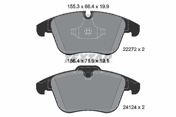 Brake Pad Set, disc brake 2227201