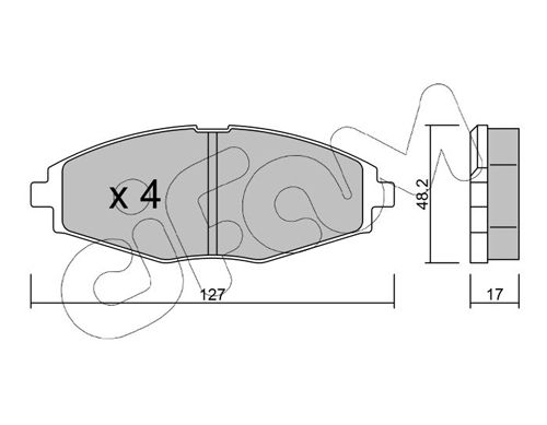 Brake Pad Set, disc brake 822-293-0