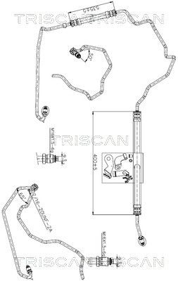 TRISCAN 8516 25006 Hydraulic Hose, steering