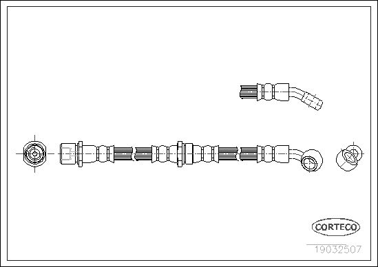 FLEXIBLE DE FREIN SUBARU FORESTE  0705