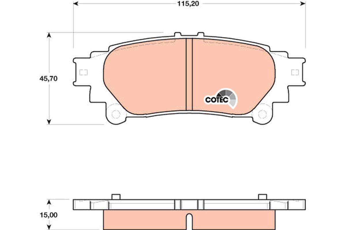 Brake Pad Set, disc brake GDB4174