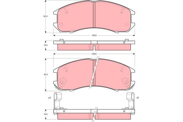 TRW DISC BRAKE PADS - TecDoc Only