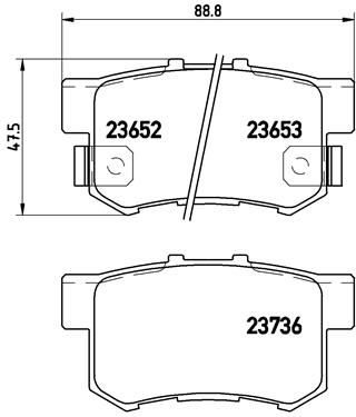 Brake Pad Set, disc brake P 28 039