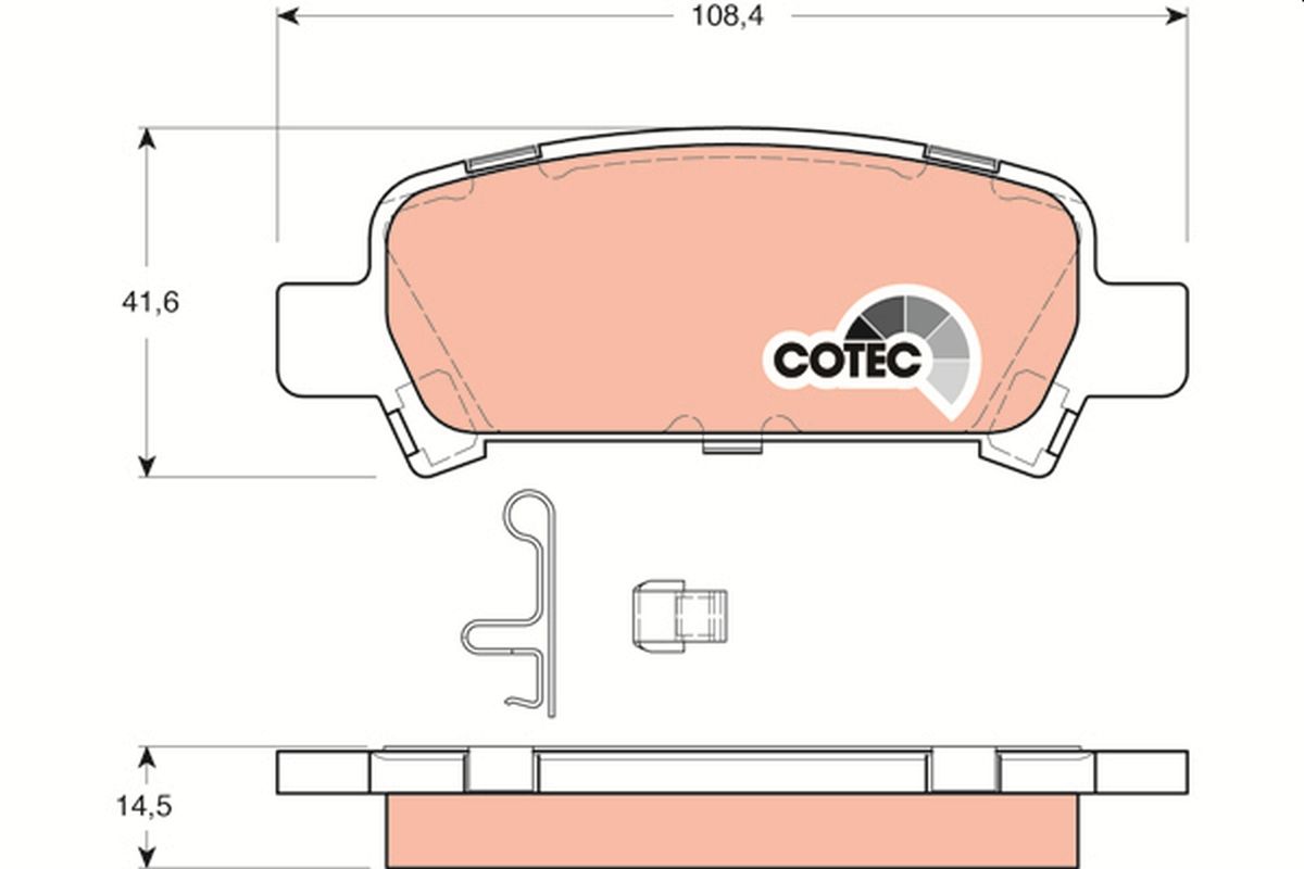 Brake Pad Set, disc brake GDB3223