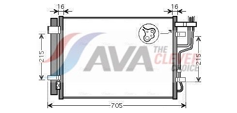 AVA QUALITY COOLING KA5102D - Kondensator, Klimaanlage ** CLEVER FIT **