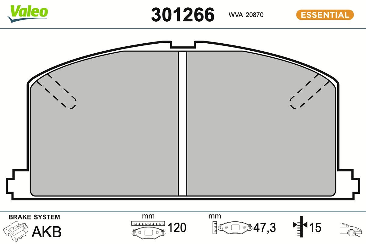 Bremsbelagsatz, Scheibenbremse