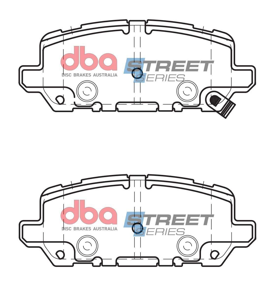 DBA SS STREET SERIES BRAKE PADS [ Honda HR-V / 2015-> R  ] - TecDoc Only