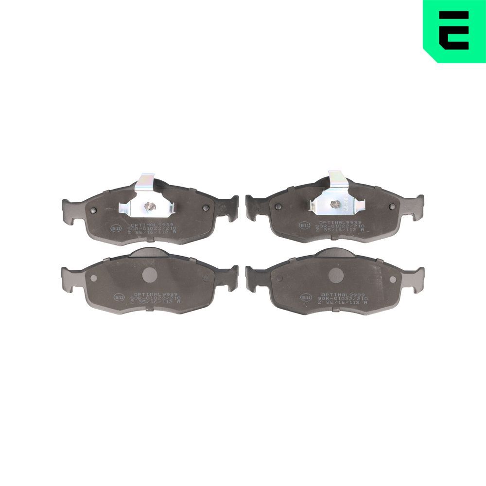 OPTIMAL BP-09939 - Bremsbelagsatz, Scheibenbremse