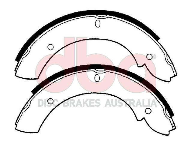 Street Series Brake Shoes [Landrover [2Pcs] Parking Brake 254mm] - TecDoc Only