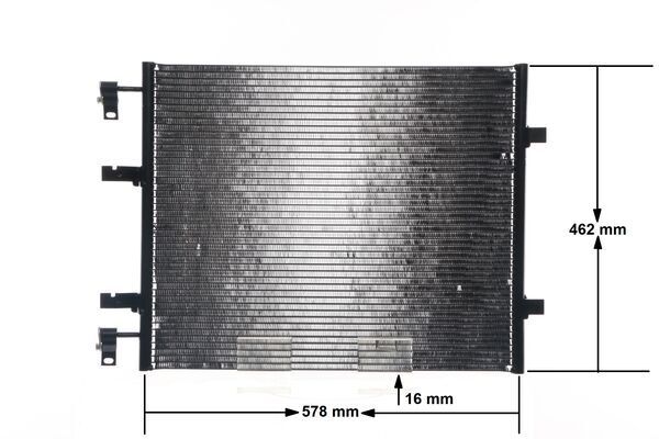 Condenser, air conditioning AC 708 000S