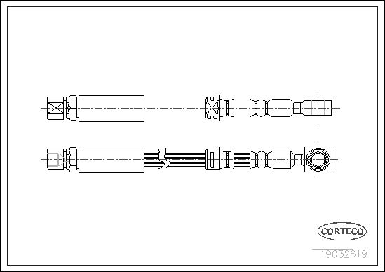 FLEXIBLE DE FREIN SAAB 9-5 (YS3E  0705