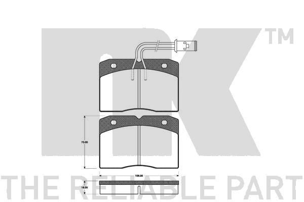 Bremsbelagsatz, Scheibenbremse