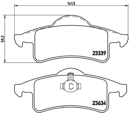 Brake Pad Set, disc brake P 37 006