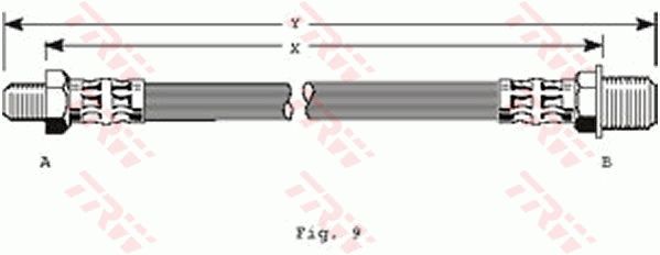 FLEXIBLE DE FREIN  9900