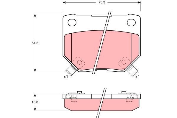 TRW DISC BRAKE PADS - TecDoc Only