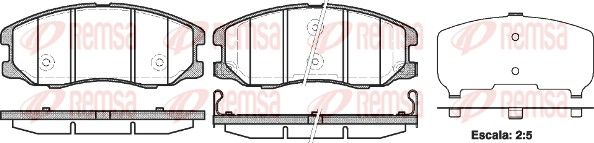 Brake Pad Set, disc brake 1261.12