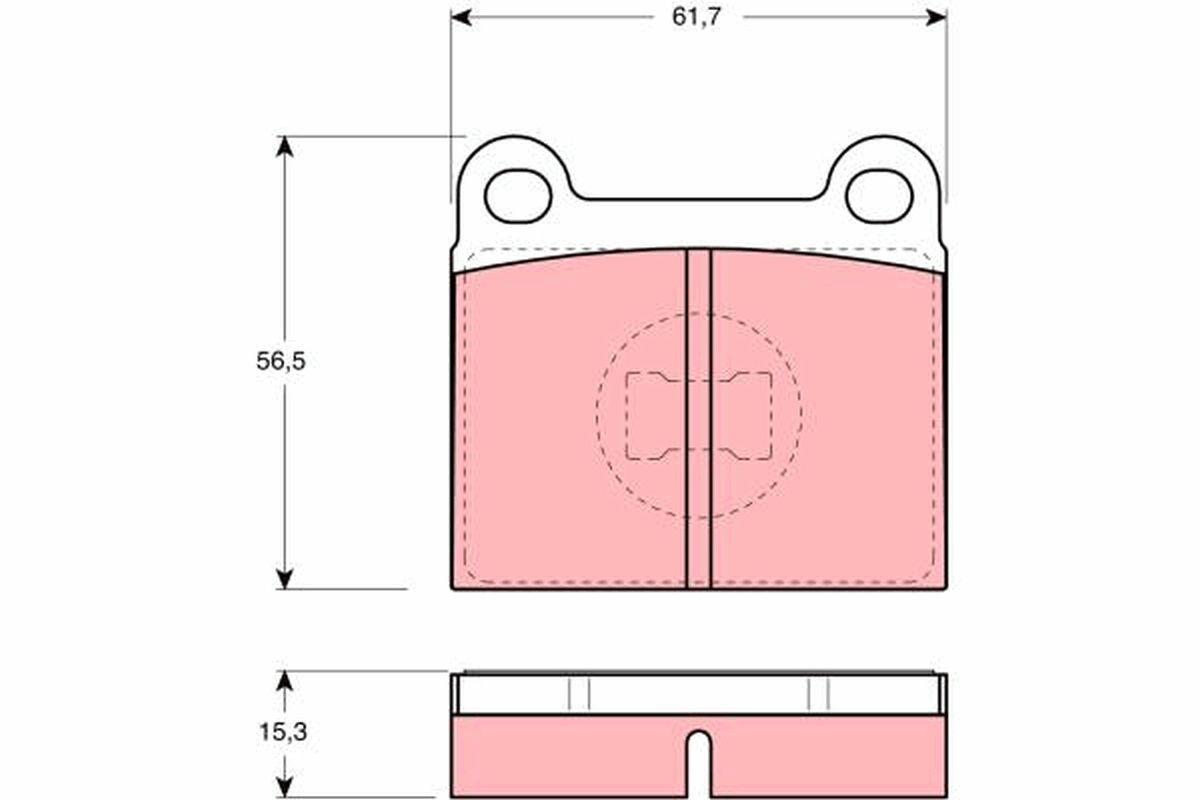 Brake Pad Set, disc brake GDB648