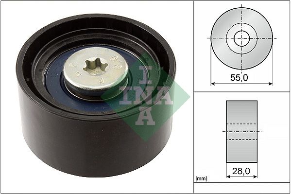 Deflection/Guide Pulley, V-ribbed belt 532 0556 10