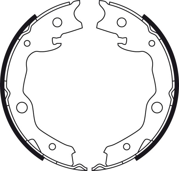 Bremsbackensatz, Feststellbremse Bremsbackensatz, Feststellbremse