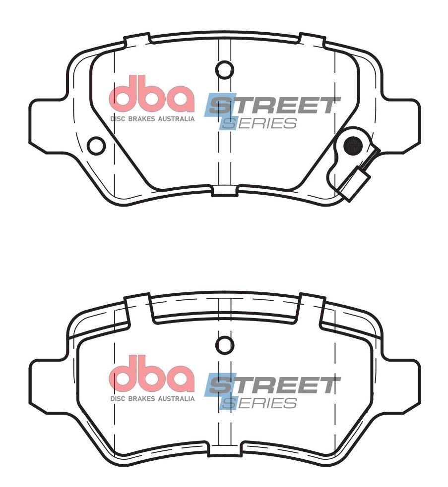 DBA SS STREET SERIES BRAKE PADS [ Holden Astra/Combo & Zafira 1998-2011 R ](suits wear sensor DBAWS1130 ) - TecDoc Only