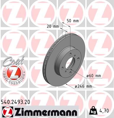 Brake Disc 540.2493.20