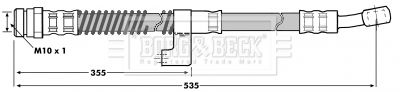 BBH7010 BORG & BECK fékcső