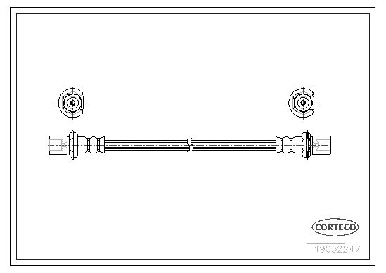 FLEXIBLE DE FREIN TOYOTA STARLET  0705