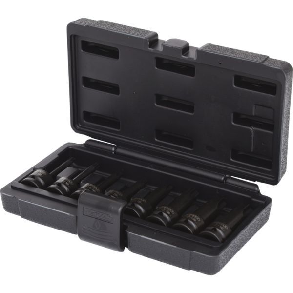 JEU DE DOUILLES LONGUES à CHOCS TORX® T30-80 1-2''  .