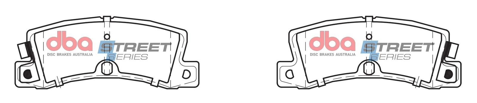 DBA SS STREET SERIES BRAKE PADS [ Holden & Toyota 1984-2001 R ] - TecDoc Only
