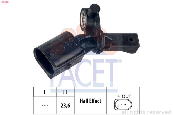 FACET 21.0221 - Sensor, Raddrehzahl