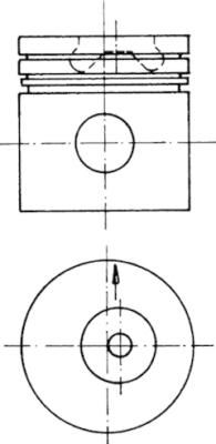 90624600 KOLBENSCHMIDT dugattyú