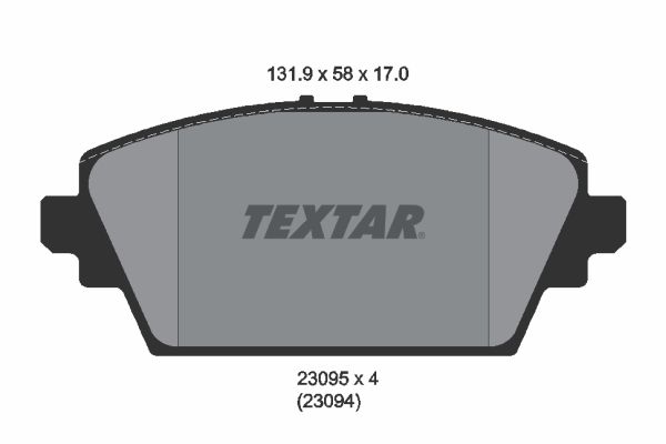 Brake Pad Set, disc brake 2309501