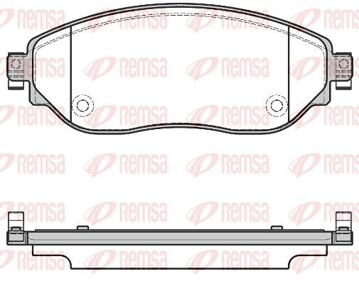 Brake Pad Set, disc brake 1617.08