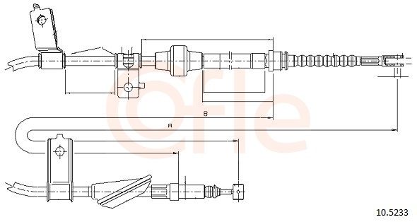 COFLE 10.5233 - Seilzug, Feststellbremse