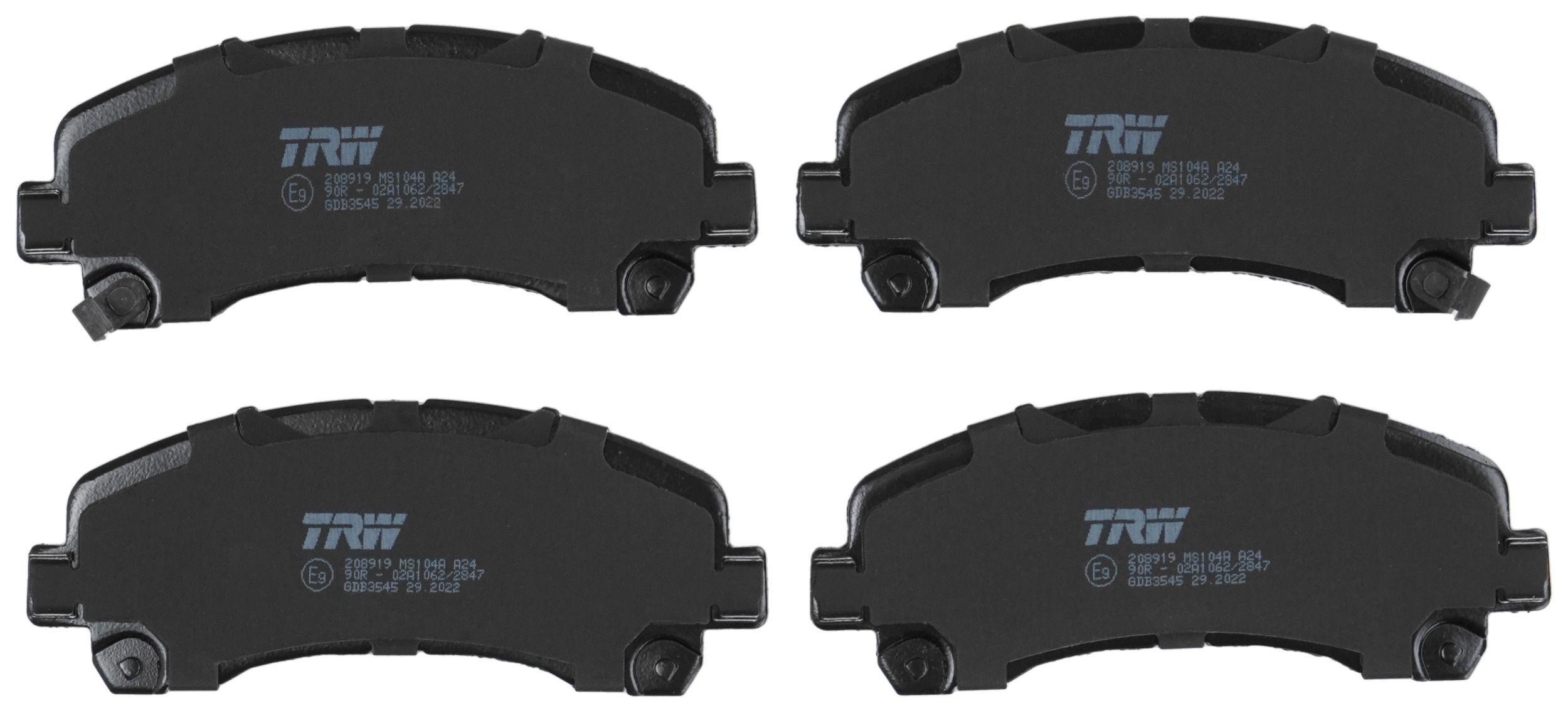TRW DISC BRAKE PADS - TecDoc 2