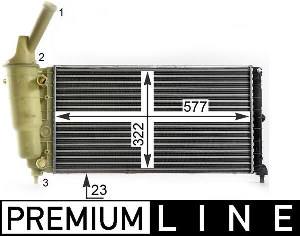 Radiador, refrigeración del motor