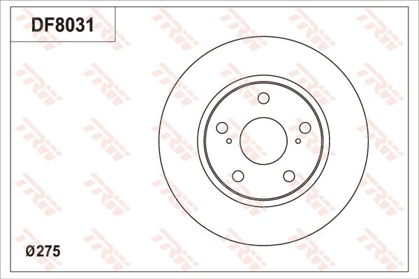 TRW BRAKE DISC - TecDoc Only