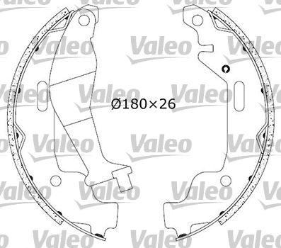 553870 VALEO fékpofakészlet