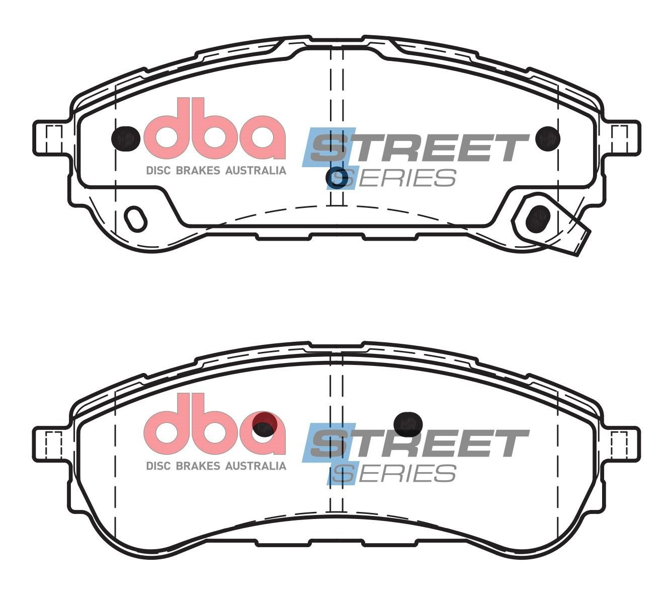 DBA SS STREET SERIES BRAKE PADS [  Ford Ranger PK Raptor 2018 - On R ] - TecDoc Only