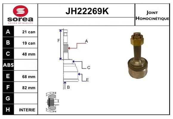 KIT CV JOINT AVEC KR052 - CHERRY