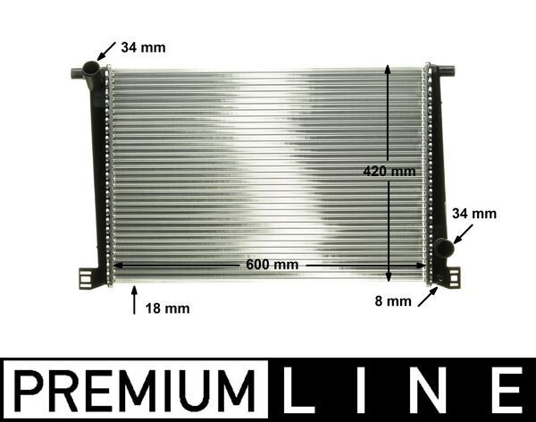 MAHLE CR 1123 000P - Kühler, Motorkühlung